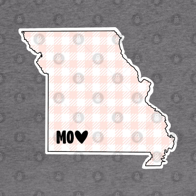 USA States: Missouri (pink plaid) by LetsOverThinkIt